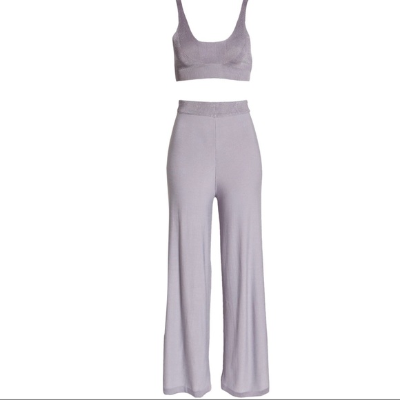 Free People cropped tank and pant set in lilac - Picture 7 of 9